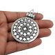 Handmade Indian Jewelry 925 Silver Massive Appearance Old Pendant I96