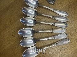 Household of 18 old silver metal cutlery (2 hallmarks)