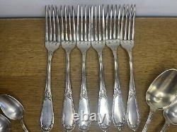 Household of 18 old silver metal cutlery (2 hallmarks)