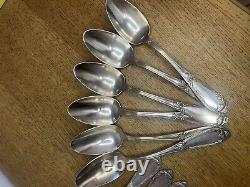 Household of 18 old silver metal cutlery (2 hallmarks)