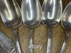 Household of 18 old silver metal cutlery (2 hallmarks)