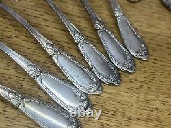 Household of 18 old silver metal cutlery (2 hallmarks)