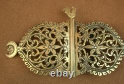 IMPORTANT OLD GOLD-PLATED SILVER BELT BUCKLE MINERVE 19th CENTURY