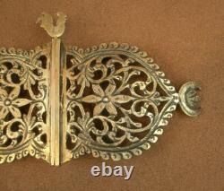 IMPORTANT OLD GOLD-PLATED SILVER BELT BUCKLE MINERVE 19th CENTURY