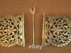 IMPORTANT OLD GOLD-PLATED SILVER BELT BUCKLE MINERVE 19th CENTURY