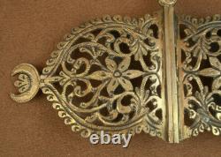 IMPORTANT OLD GOLD-PLATED SILVER BELT BUCKLE MINERVE 19th CENTURY