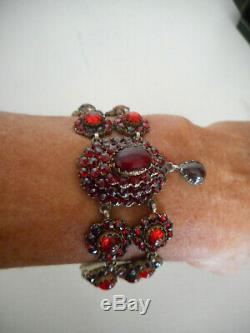 In Old Bracelet Regional Garnets Silver On De Boheme