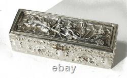 Jewelry Box Stamps Old Argent Massif 19th Century