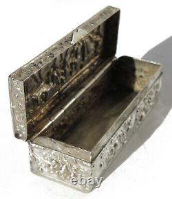 Jewelry Box Stamps Old Argent Massif 19th Century