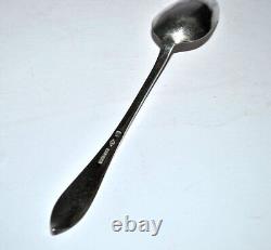 KABEL Lot of 6 antique teaspoons 19th century Alsace STERLING SILVER Minerva 90g