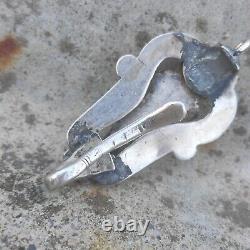 Key, Old Hook for Pocket Watch Chain / Chatelaine / Silver Plated Gold