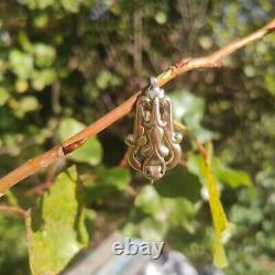 Key, Old Hook for Pocket Watch Chain / Chatelaine / Silver Plated Gold