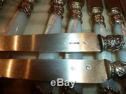 Knives Superb Silver Series Of Old-robert Linzeler Knives Signatu