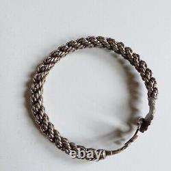 LARGE ANCIENT SILVER BERBER KABYLE ETHNIC JEWELRY BRACELET 150g