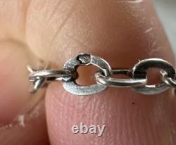 Large Antique Silver Necklace Length 2040 mm