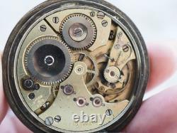 Large Antique Silver Pocket Watch Havila