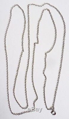 Large Necklace Chain Necklace In Sterling Silver Silver Chain Antique Jewel