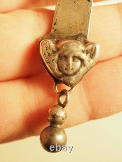 Large Regional Antique Silver Cross Pendant