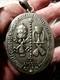 Large Antique Religious Medallion, Solid Silver, Stamped. 55x70mm. 55g