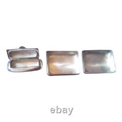 Lot 2 antique pill boxes in 925 sterling silver