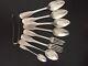 Lot Cutlery Anciennes 19 Eme Silver Massif, 480 Grs, Different Punches