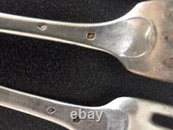 Lot Cutlery Anciennes 19 Eme Silver Massif, 480 Grs, Different Punches