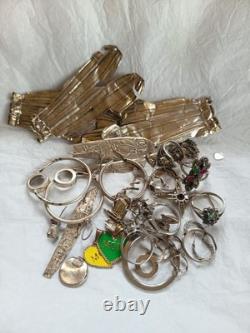 Lot of Antique Jewelry / Broken / To Restore / Melt Down Or Salvage. 74.91 Grams