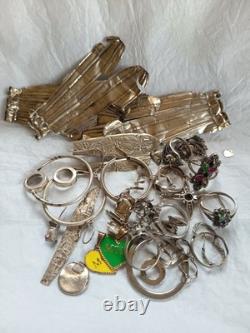 Lot of Antique Jewelry / Broken / To Restore / Melt Down Or Salvage. 74.91 Grams