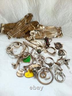 Lot of Antique Jewelry / Broken / To Restore / Melt Down Or Salvage. 74.91 Grams
