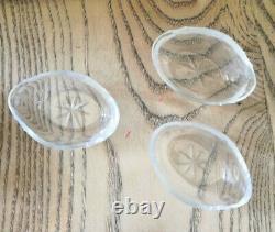 Magnificent And Ancient Set Of 4 Silver And Crystal Pores And 4 Spoons