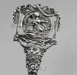 Magnificent Antique Silver Tea Strainer, richly chiseled Dutch style