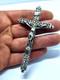 Magnificent Antique Solid Silver Crucifix Early 20th Century