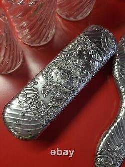 Magnificent Old Solid Silver Toiletry Kit Poisonns G B