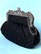 Magnificent Vintage Minaudière In Solid Silver And Brocade Silk