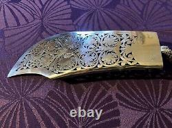 Magnificent and Ancient, Solid Silver Fish Slice with Dolphin Decoration