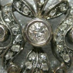 Magnifique Ancien Collier Serti De Diamants Taille Rose Epoque 19th