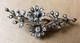 Massive Gold + Silver + Diamond Brooch Antique Jewelry 19th Century