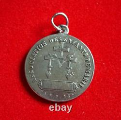 Miraculous Medal VACHETTE 1830 Antique Religious Solid Silver Vintage