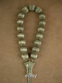 Muslim Chain Of Prayer Old Tesbih In Massive Silver