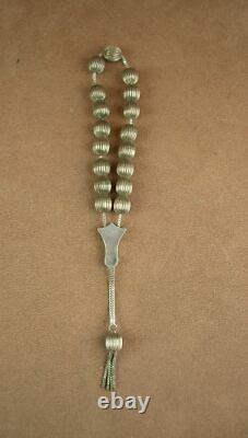 Muslim Chain Of Prayer Old Tesbih In Massive Silver