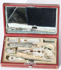 Nacre Palais Royal Old Sewing Kit Sewing Antique Sewing Scissors