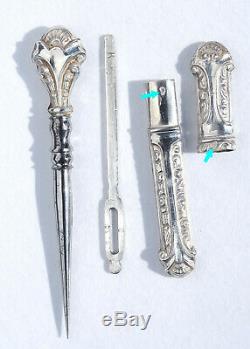 Necessary Old Miniature Sewing Chatelaine Money Case Sewing Scissors Set