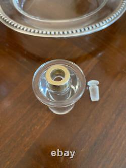 Night Service Antique in Crystal & Solid Silver Minerva Paris 1900 Debain