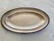 Old Beautiful Small Oval Solid Silver Plate Tray 28.5/16.5 Cm 236g