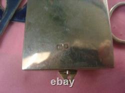 OLD DOUBLE SILVER PICTURE FRAME ENGLISH LONDON SILVERSMITH COHEN and SOLOMAN