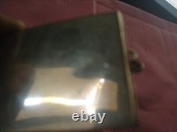 OLD DOUBLE SILVER PICTURE FRAME ENGLISH LONDON SILVERSMITH COHEN and SOLOMAN
