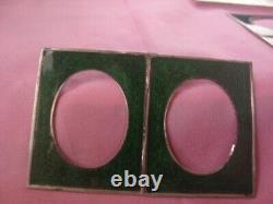 OLD DOUBLE SILVER PICTURE FRAME ENGLISH LONDON SILVERSMITH COHEN and SOLOMAN