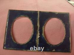 OLD DOUBLE SILVER PICTURE FRAME ENGLISH LONDON SILVERSMITH COHEN and SOLOMAN