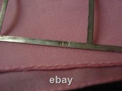 OLD DOUBLE SILVER PICTURE FRAME ENGLISH LONDON SILVERSMITH COHEN and SOLOMAN