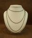 Old Long Silver Solid Necklace With Beautiful Links 145cm